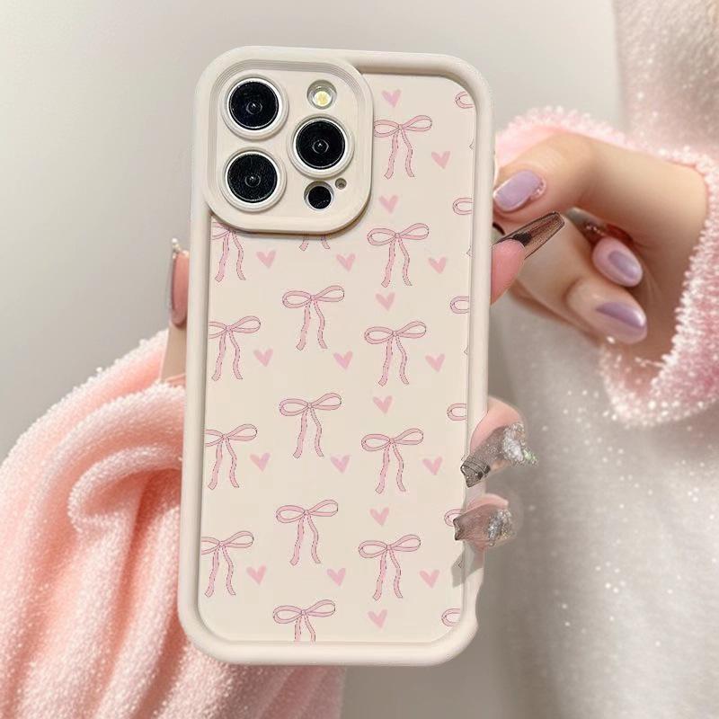 Bowknot Apple iPhone Case for 17Promax/16/15/14/13 - Japanese Korean Ins Style