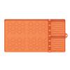 Silicone Grill Mat Heat-Resistant Multi-Slot Tool Organizer for BBQ Grilling Non-Slip Food-Grade Side Shelf Pad with Grease Drip Tray Dishwasher Safe