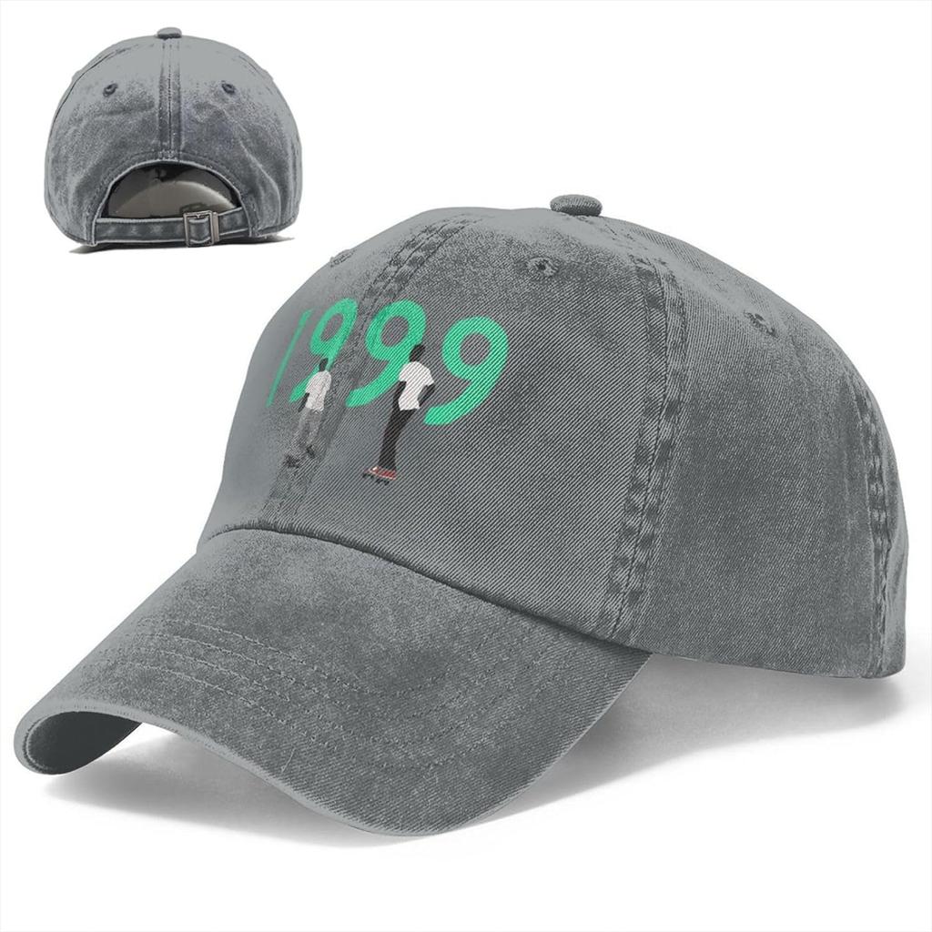 Joey Rapper Badass Singer 1999 Cap Unisex Casual Washed Cowboy Cotton Hat Adjustable Outdoor Sports Caps Gray