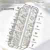 12-Piece Ocean-Themed Nail Art Accessory Set: Starfish, Shells, Conch, Coconut Trees, and Pearls