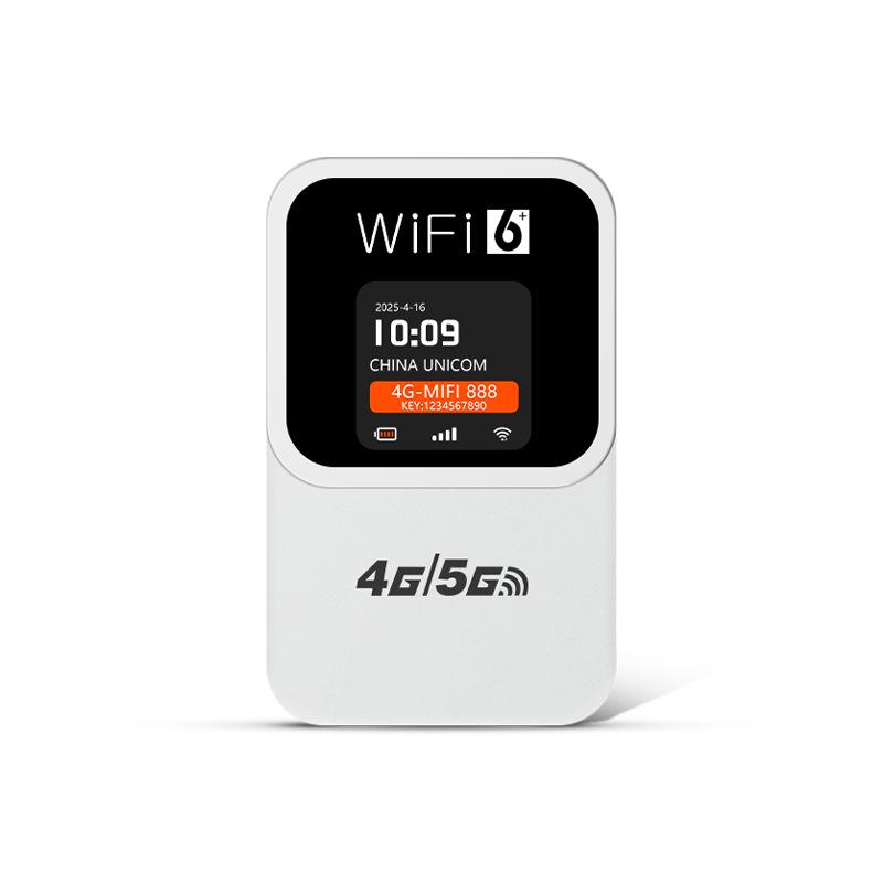 4G Portable MIFI Router with SIM Slot & Date/Time Display - EU/US Version