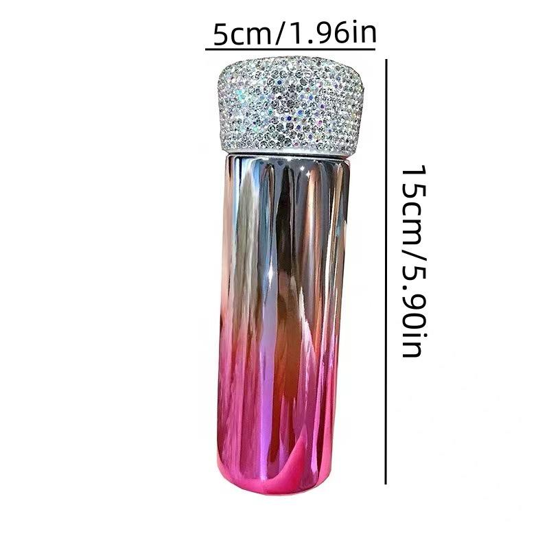 2025 Rhinestone-Studded Stainless Steel Women's Luxury Insulated Water Cup