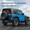 1/18 Scale Jeeps Wrangler Rubicon Alloy Metal Diecast Model Car Sound & Light Collecting Hobbies Toys Gifts for Firend Decoration Kids
