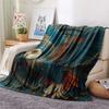 Winged Owl  Print Flannel Blanket, High Quality Comfortable for All Seasons, Home Decor, Warmth and Comfort