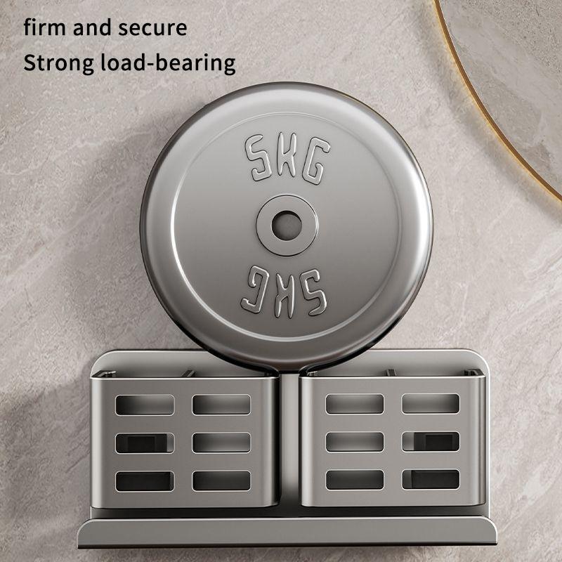 1Pcs New No Drill Wall Mount Bathroom Shelf Makeup Storage Organizer Toiletries Skin Care Product Rack Bathroom Accessories