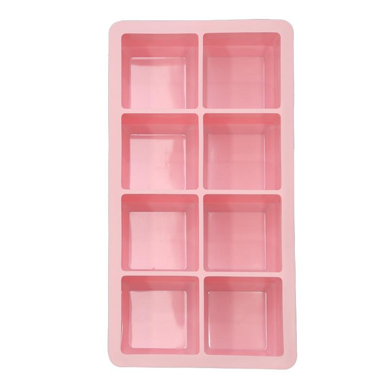 Stampo in Silicone a 6 Scomparti per Cubetti di Ghiaccio e Pappe per Bambini - Stampo di Grande Capacità per Uso Domestico