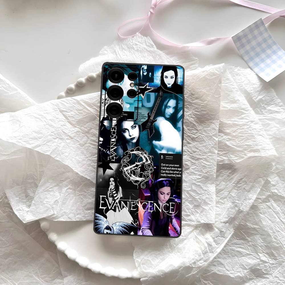 E-Evanescence Rock Bands Phone Case For Samsung S 24 Fe 25 Ultra Plus 20 Lite 21 30 22 23 24 22 Ultra 5G Fundas