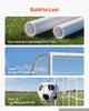 VEVOR Soccer Goal 2.44 X 1.82 M PVC Soccer Goal for Backyard with PE Net, Portable Weatherproof Set, with High-Strength Net, Target, Cones