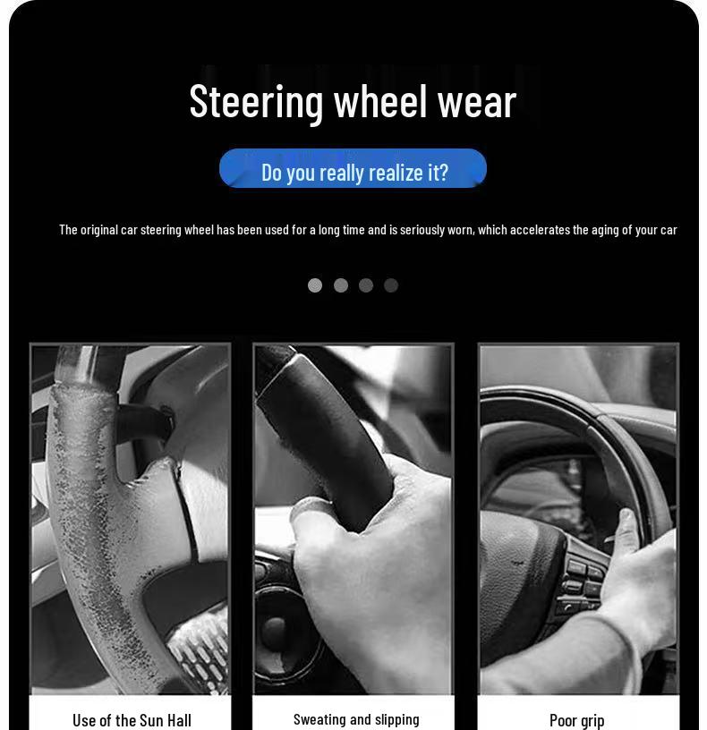 Husa Volan BYD Tang L: Piele Nappa, Anti-Alunecare, Accesoriu Interior DMI