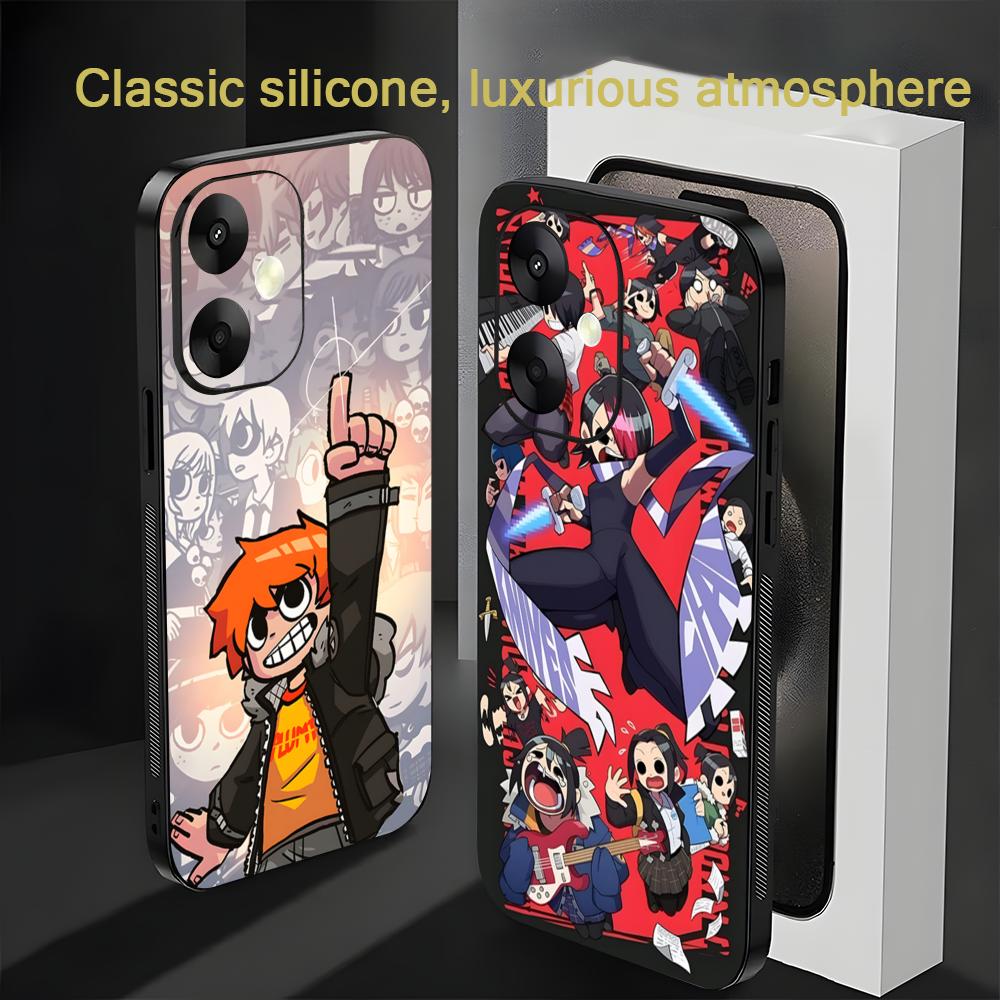 Anime Scott Pilgrim Takes Off Handyhülle Für Xiaomi Redmi 14C 13C 12C Note14 13 12 11 10 Pro Plus S Weiche Schwarze Handyhülle