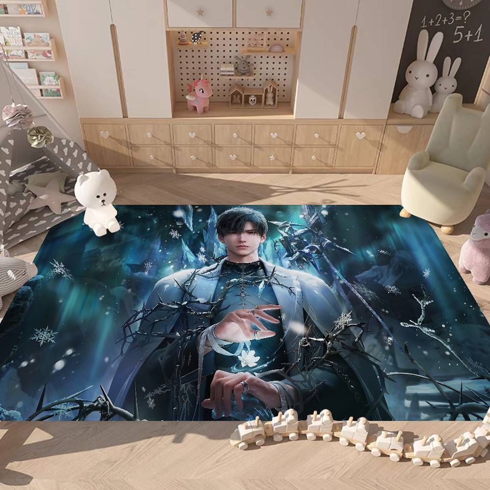Game LOVE AND D-DEEPSPACE Floor Mat Non-Slip Laundry Room Mat Laundry Decor Balcony Child Living Room Alfombra