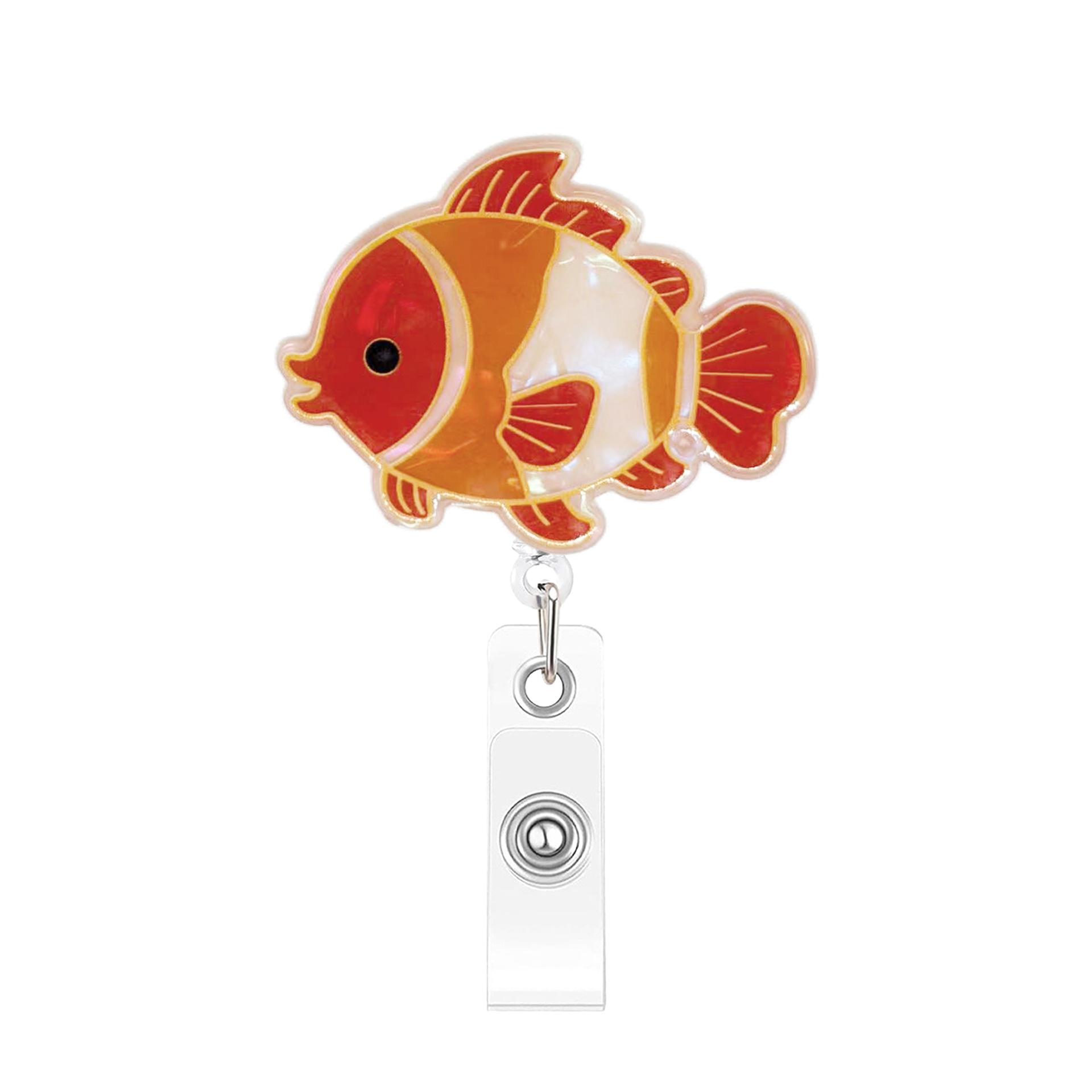 

Crab Id Holder Light Weight Octopus Badge Reel Seahorse Badge Clip Sturdy Underwater Theme Badge Holder For Nurses Office Staff