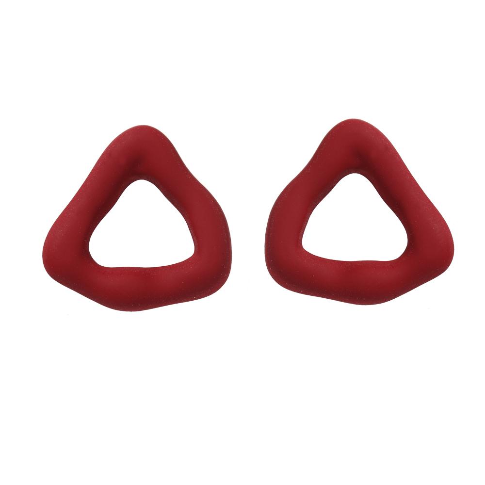 

2024 Простые и креативные треугольные акриловые серьги ярких цветов, женские индивидуальные геометрические преувеличенные серьги для девочек