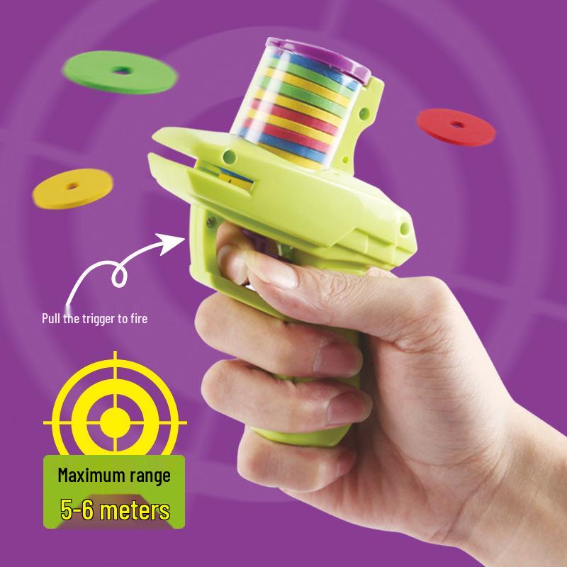 

Children s Safe Outdoor Soft Bullet Flying Disc Toy