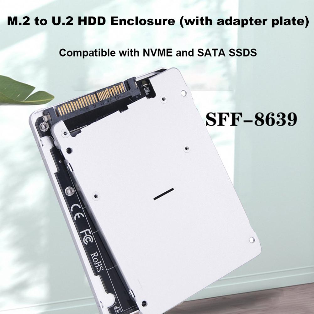 PCIe M.2 Adapter Converter M.2 SSD To U.2 Adapter Card M.2 NVMe SATA-Bus NGFF SSD To PCI-e U.2 SFF-8639 for 2230/2242/2260/2280