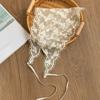 Lace Silk Scarf Headscarf Headband Pastoral Spring New Multi-functional Triangle Scarf Waist Seal