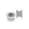 8Pcs 5x29x20mm H-groove concave wheel rolling guide wheel 12mm groove wide belt wheel flat groove roller POM nylon plastic wheel