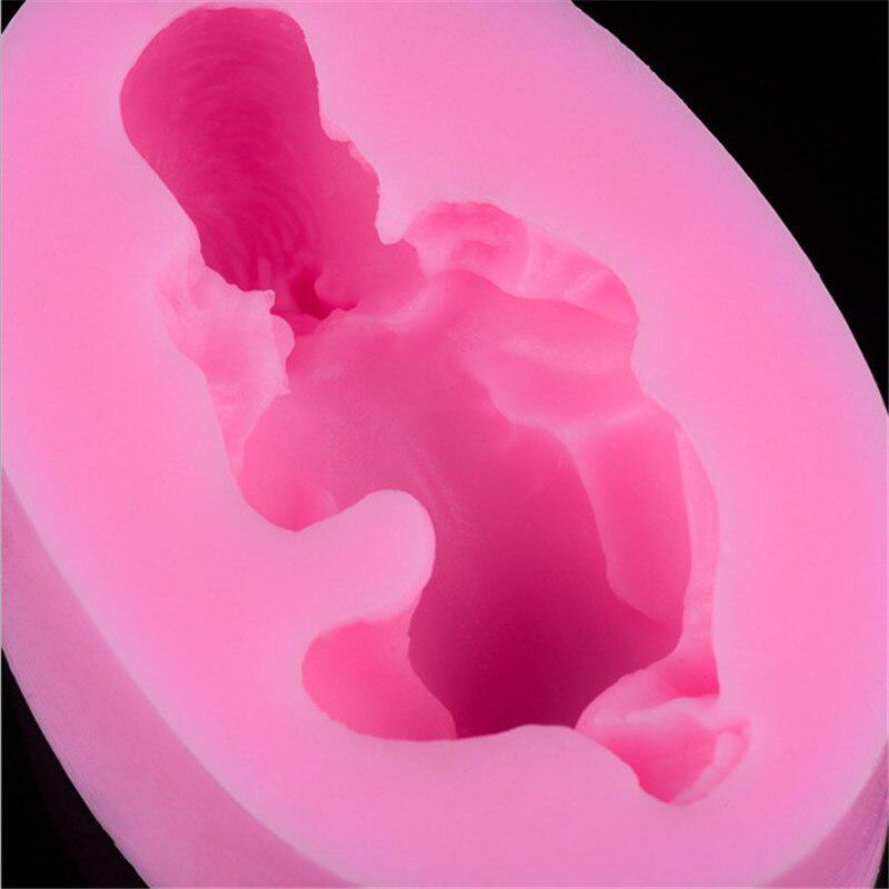 Silicone Mold 3D Sleep Baby Handmade Chocolate Fondant Cake Cookies Dessert Baking Decorating Tools