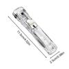 Push Clip Stapler Portable Document Binding Clamp Binder Clip Dispenser for Home School Classroom Desktop Paper Organizing