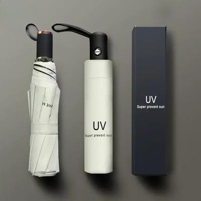 Ombrello pieghevole automatico anti UV portatile pioggia sole ombrello moda antivento leggero donne uomini bambini ombrello parasole