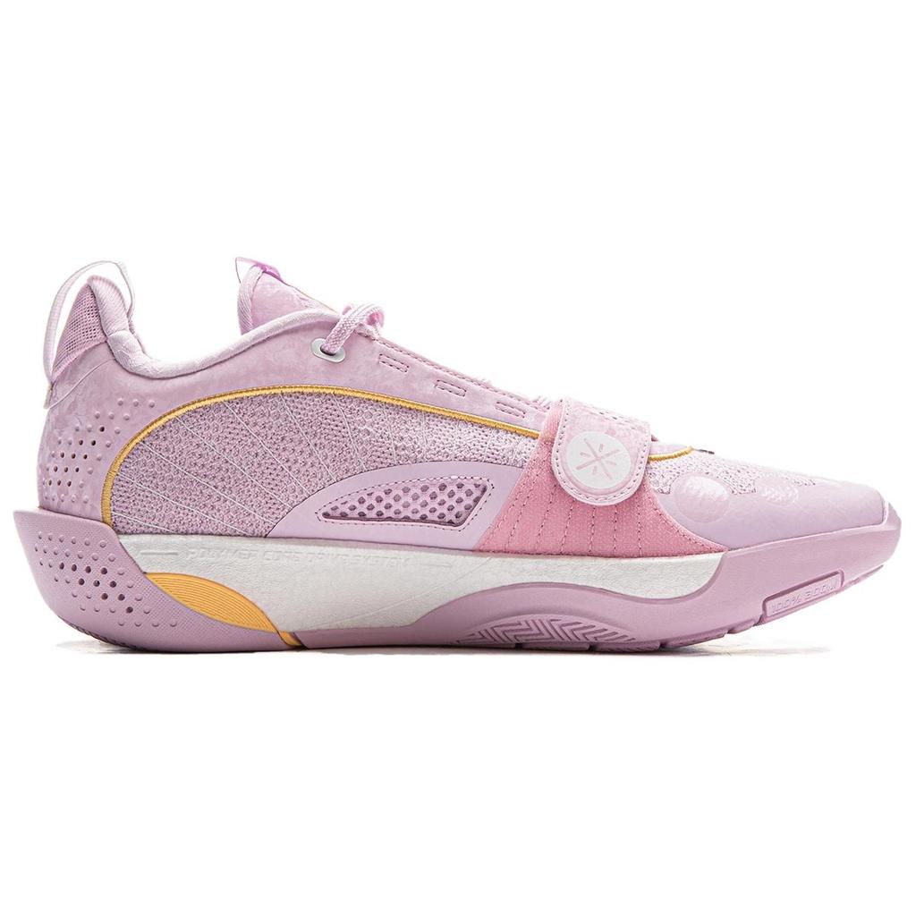 New LINING Wade All City 13ENCORE Basketball Shoes Men's Low Top Early Lotus Pink ABAV043-1