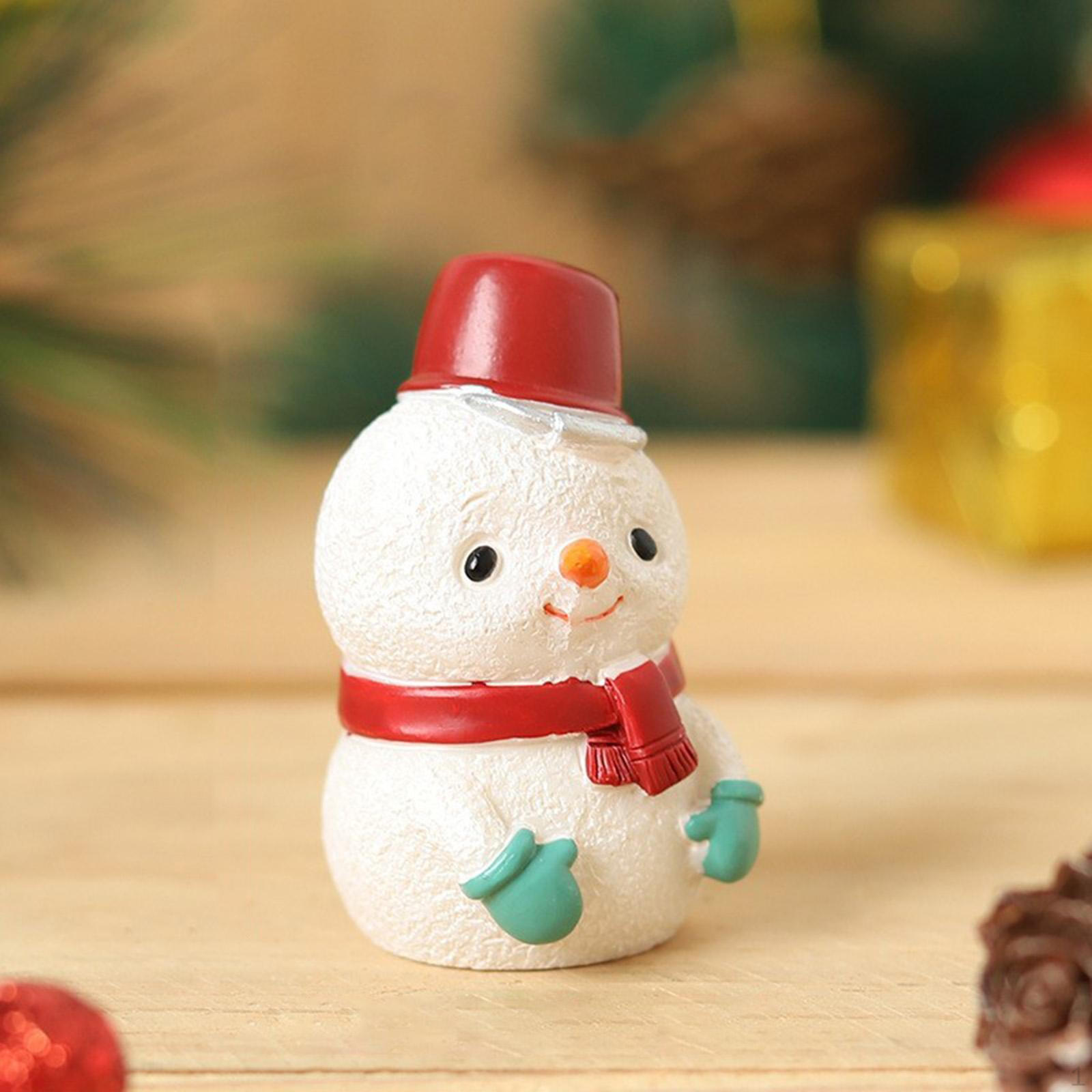 

Figurines Resin Doll Ornaments Fairy Crafts Gift Sculpture Miniatures Statue for Desk Outdoor Indoor Snowman
