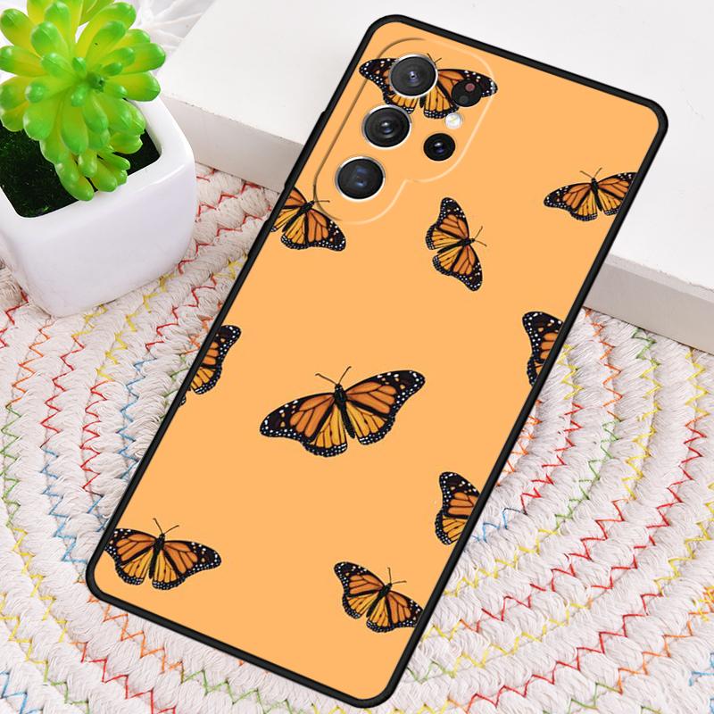 Cute Aesthetic Butterfly Phone Case for Samsung Galaxy note 10 pro S26 Ultra S23 S24 FE S25 S21 S22 PLUS shockproof Cove