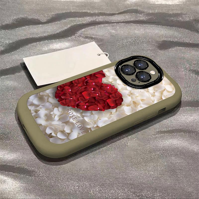 Applicable To Apple 16 Mobile Phone Case Love Petal IPhone 15 Women's Apple 14 Promax Sense Apple 13