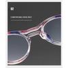 Fashion Colorful Double Beam Frame Frames Reading Glasses New Vintage Round Frame Anti Blue Light Presbyopia Glasses for Women