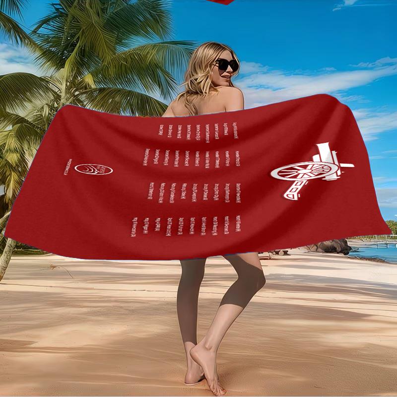 Arsenal Celebration Moment Beach Towel Microfiber Beach Towel, Lightweight and Quick-Dry, for Summer Travel, Swimming Pool Fan Birthday Gift