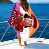 1pc Villain1 Beach Towel with Custom Name, Beach/Swimming/Bath/Picnic/Camping Towel, Suitable for Seaside Beaches