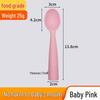 Baby Feeding Training Spoon - Silicone Long Handle for Infant Eating