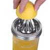 Citrus Reamer For Wide Mouth Jar Reusable Citrus Reamer Stainless Steel Juicer Lid Handle Leak-Proof Bottle Cap Manual Juice