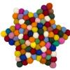 Felt Ball Star Trivet, Multicolor