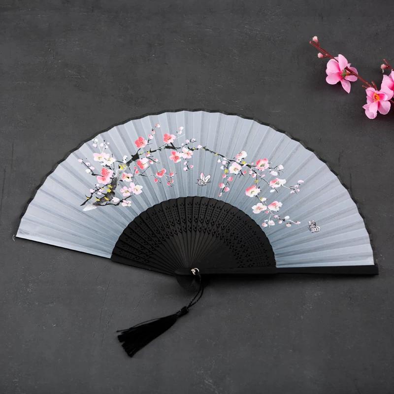 Summer Japanese-Style Cherry Blossom Hanfu Dance Chinese Style Folding Fan