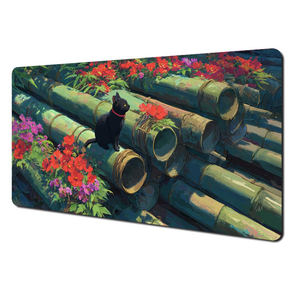 MTG Game Playmat with Life Marking AntiSlip Durable TCG Pad Marked Command Zone Battlefield for Magic The Gathering 30x80x0.2cm