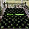 Benutzerdefinierter Teppich mit Aufdruck Monster Energy Rutschfester Bodenbelag Für Heimzimmerdekoration