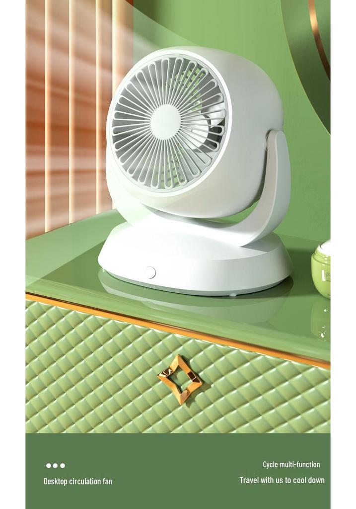 Compact USB-Powered Desktop Air Circulator Fan