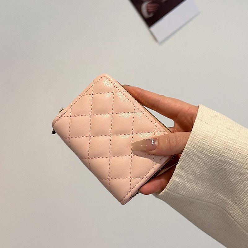 Lamb pattern organ card bag, women's multi-card position anti-theft brush, anti-degaussing bank card jacket, high-end exquisite card bag.
