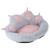 Cat Dog Kennel Cat Paw Print Shaped Machine Washable Removable Washable Sofa Pet KennelGrey