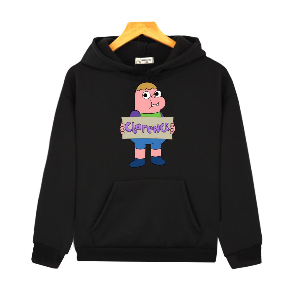 Clarence Kinder Kapuzenpullover Grafikdruck Niedliches Sweatshirt Mode Pullover Sudaderas Capucha Herbst/Winter Bequemes Oberteil