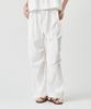 THE-ABON Lens Nylon String Pants Ivory