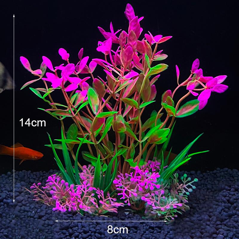 Artificial Aquarium Decor Plants Underwater Water Grass Aquatic Plastic Plants For Fish Tank Aquarium Decorations