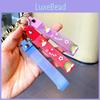 Charming Soft Rubber Cartoon Acrylic Bear Keychain For Gifts Parties Graduations