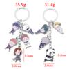 Anime Jujutsu Kaisen Keychain Anime Character Gojo Satoru Itadori Yuji Bracelet Keychain For Women Men Fans Jewelry Gifts