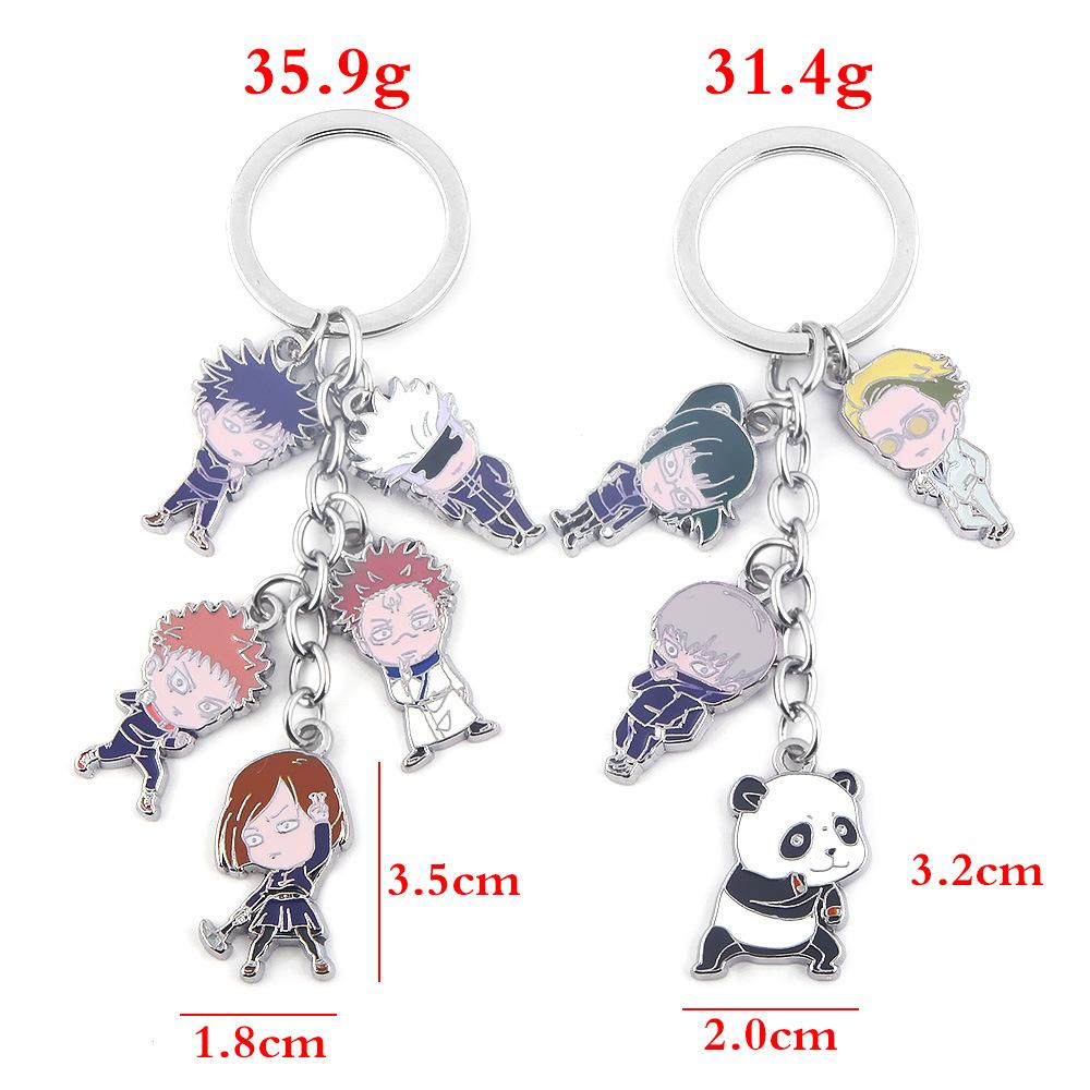 Anime Jujutsu Kaisen Keychain Anime Character Gojo Satoru Itadori Yuji Bracelet Keychain For Women Men Fans Jewelry Gifts
