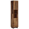 Bathroom Cabinet Reclaimed Wood 36.5 X 38 X 180 Cm Engineered Wood