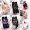 Przezroczyste Etui Na Oppo A9 2020 Etui Uroczy Kot Modny Motyl Malowana Obudowa Na Oppo CPH1937 CPH1939 CPH1941