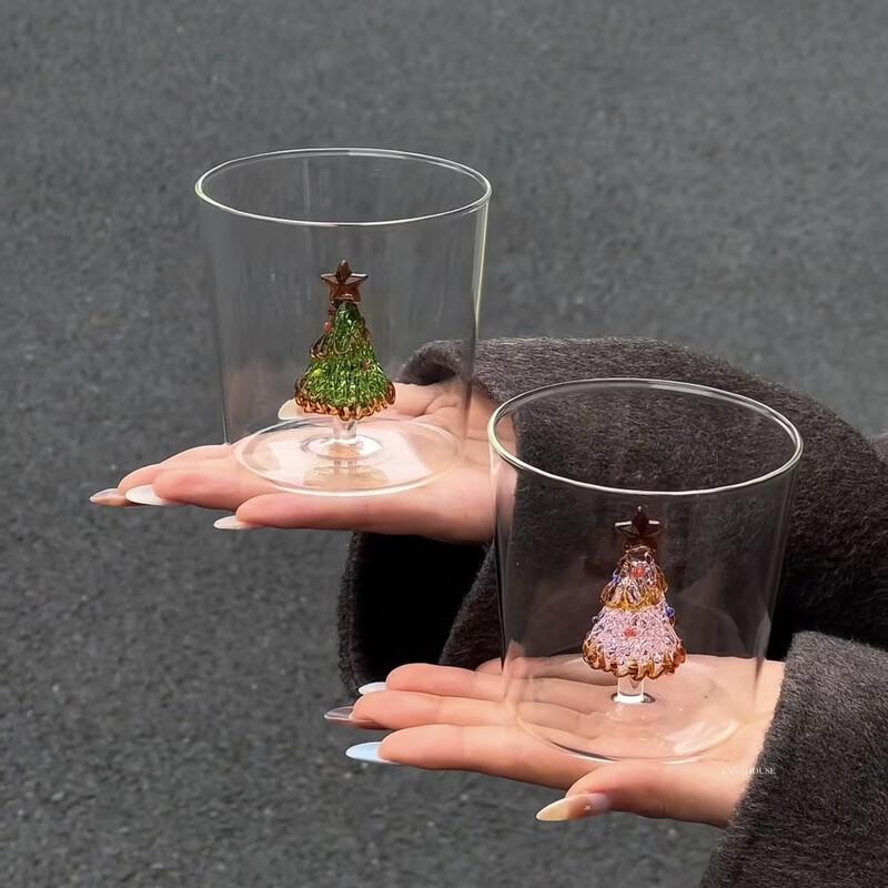 Christmas Tree 3D Heat-Resistant Glass Mug