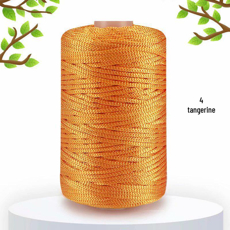 125g Lightweight Ice Silk Linen Yarn for Summer Hats, Medium-Fine Knitting, DIY Bags, Cushions & Shiny Hollow Yarn